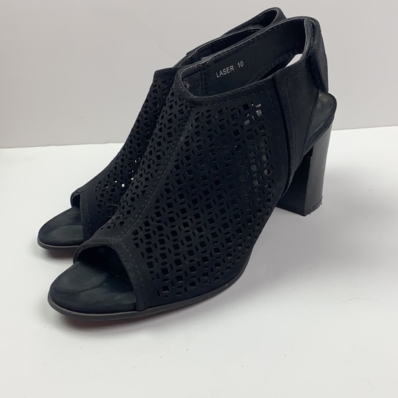Corkys Shoes - Corky’s | Laser Black Open Toe Booties 10